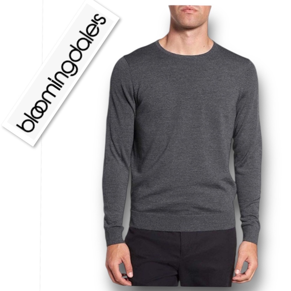 The Men’s Store Bloomingdales Merino Wool Sweater In Dark Gray Size XXL